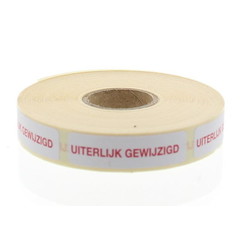 Blockland Strooketiket uiterlijk gewijzigd 44 x 11mm (750 st)