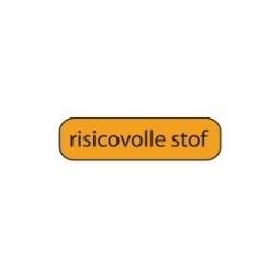 Strooketiket risicovolle stof 44 x 11mm