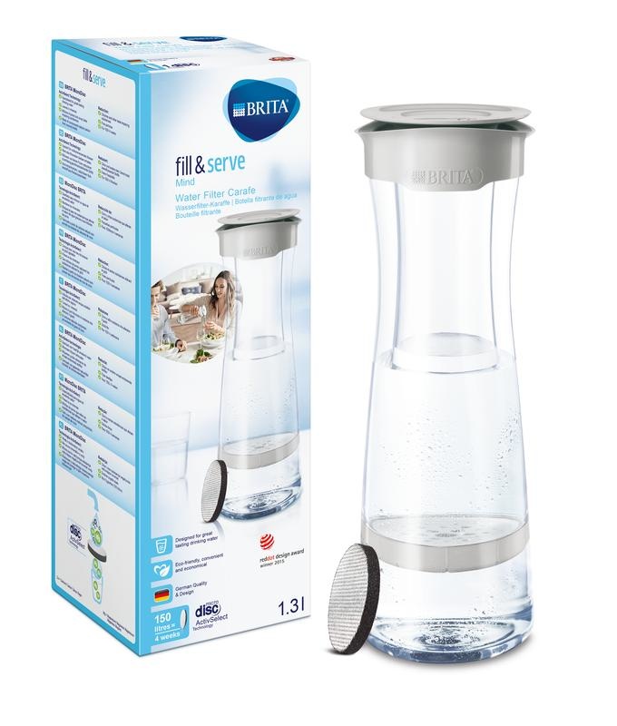 Brita Brita Waterfilterkaraf soft grey (1 st)