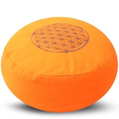 Green Tree Yoga meditatie kussen flower of life oranje 36 x 1 (1 st)