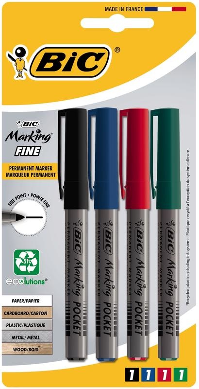 BIC BIC Permanent marker pocket (4 st)