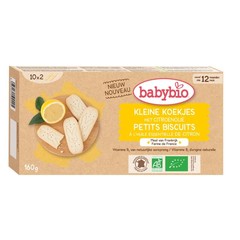 Babybio Babykoekje citroen 12 maanden bio (160 gr)