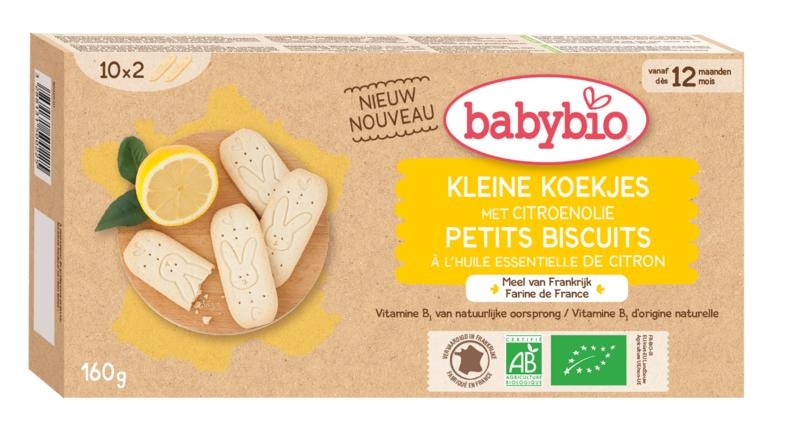 Babybio Babybio Babykoekje citroen 12 maanden bio (160 gr)