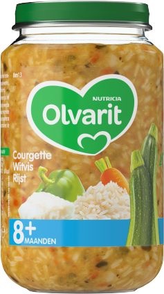 Olvarit Olvarit Courgette witvis rijst 8M13 (200 gr)