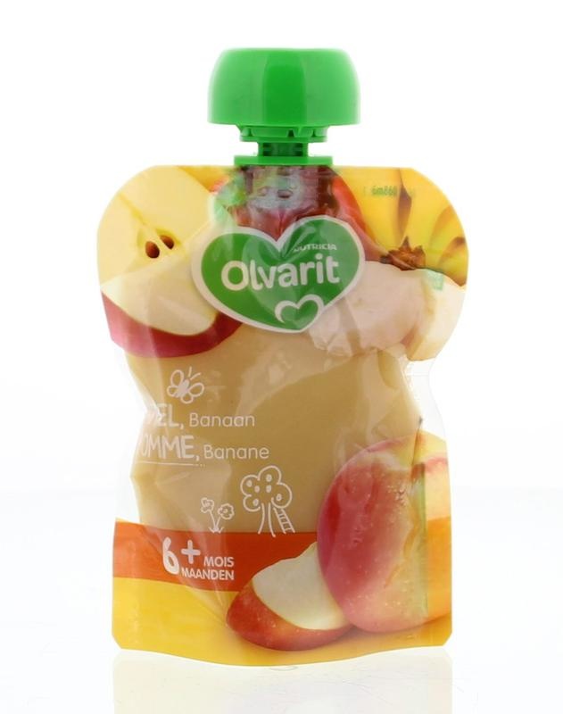 Olvarit Olvarit Knijpzakje appel banaan 6M860 (90 gr)