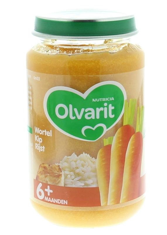 Olvarit Olvarit Wortel kip rijst 6M03 (200 gr)