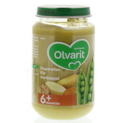 Olvarit Doperwten kip aardappel 6M06 (200 gr)