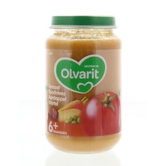 Olvarit Tomaat rundvlees aardappel wortel (200 gr)