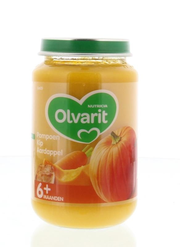 Olvarit Olvarit Pompoen kip aardappel 6M09 (200 gr)