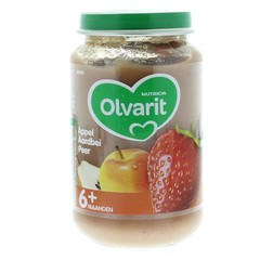 Olvarit Appel aardbei peer 6M54 (200 gr)