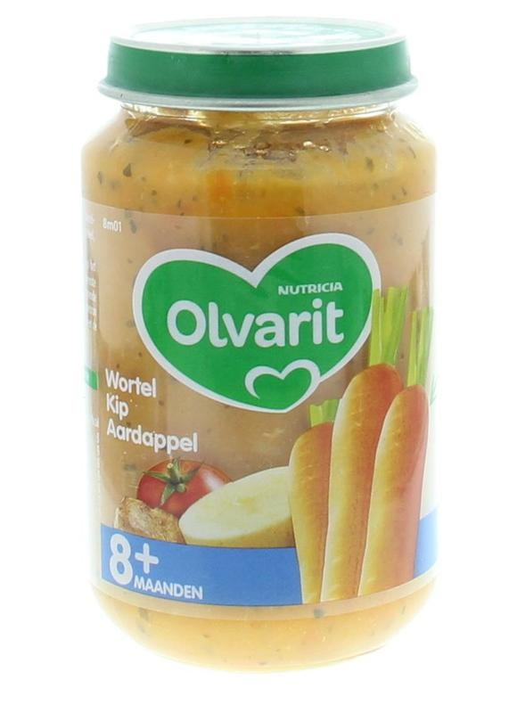 Olvarit Olvarit Wortel kip aardappel 8M01 (200 gr)