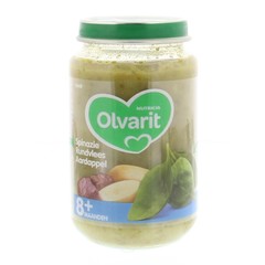 Olvarit Spinazie rundvlees aardappel 8M08 (200 gr)