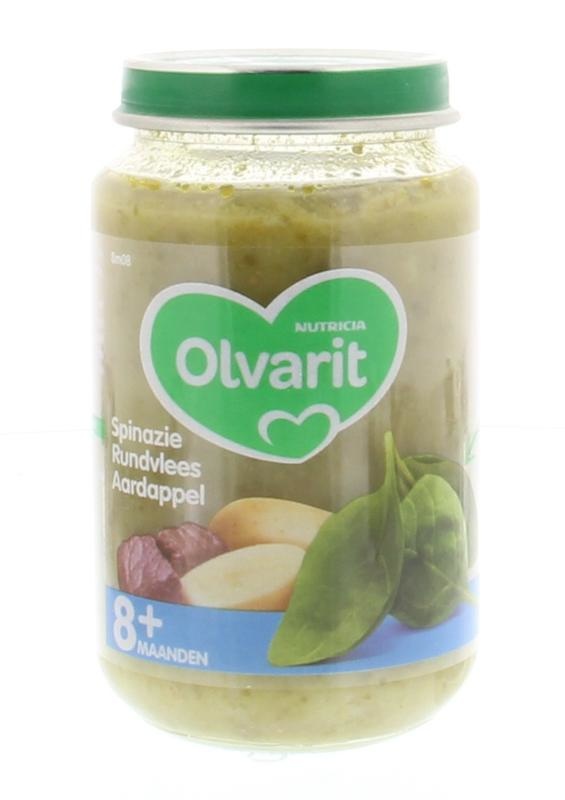 Olvarit Olvarit Spinazie rundvlees aardappel 8M08 (200 gr)