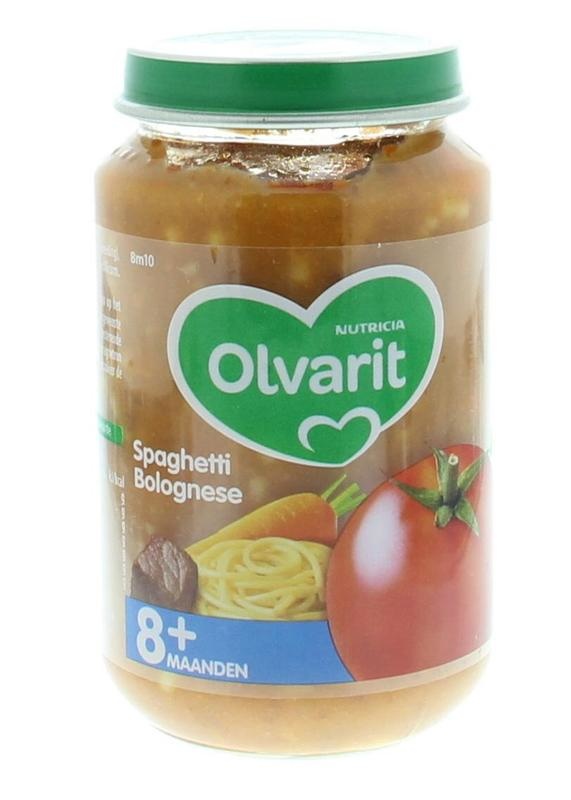 Olvarit Olvarit Spaghetti bolognese 8M10 (200 gr)