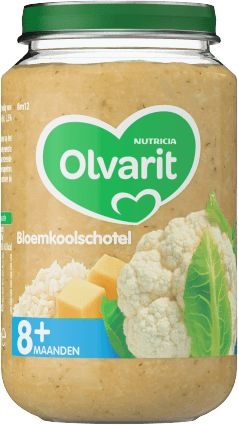 Olvarit Olvarit Bloemkoolschotel 8M12 (200 gr)