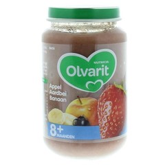 Olvarit Appel aardbei banaan 8M56 (200 gr)