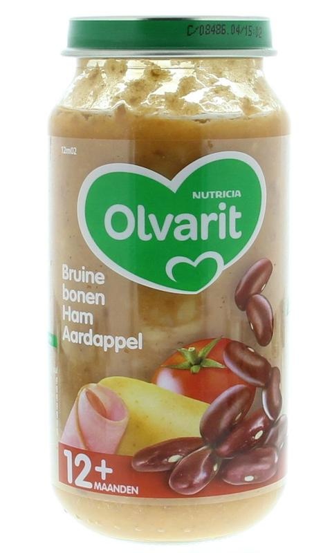 Olvarit Olvarit Bruine bonen ham aardappel 12M02 (250 gr)