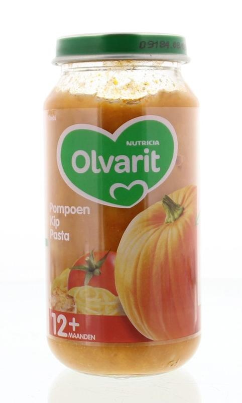 Olvarit Olvarit Pompoen kip pasta 12M06 (250 gr)