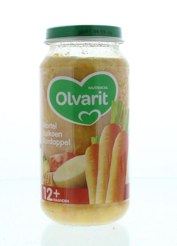 Olvarit Olvarit Wortel kalkoen aardappels 12M10 (250 gr)