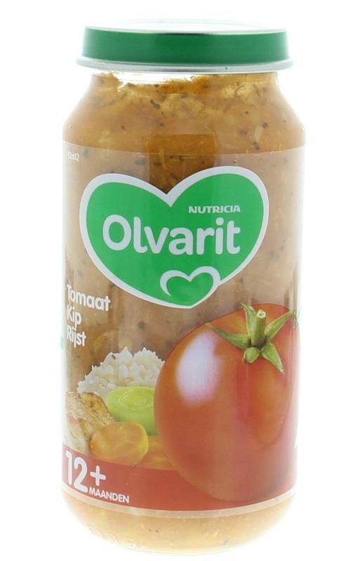 Olvarit Olvarit Tomaat kip rijst 12M12 (250 gr)