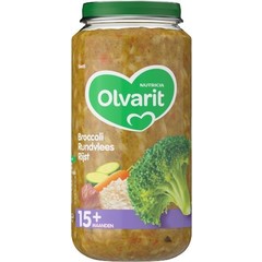 Olvarit Broccoli rundvlees rijst 15M05 (250 gr)