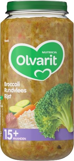 Olvarit Olvarit Broccoli rundvlees rijst 15M05 (250 gr)