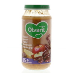 Olvarit Bruine bonen appel rundvlees aardappel 15M06 (250 gr)