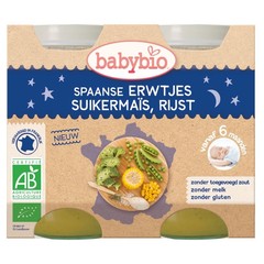 Babybio Groenten erwten mais rijst 200 gr bio (2 st)