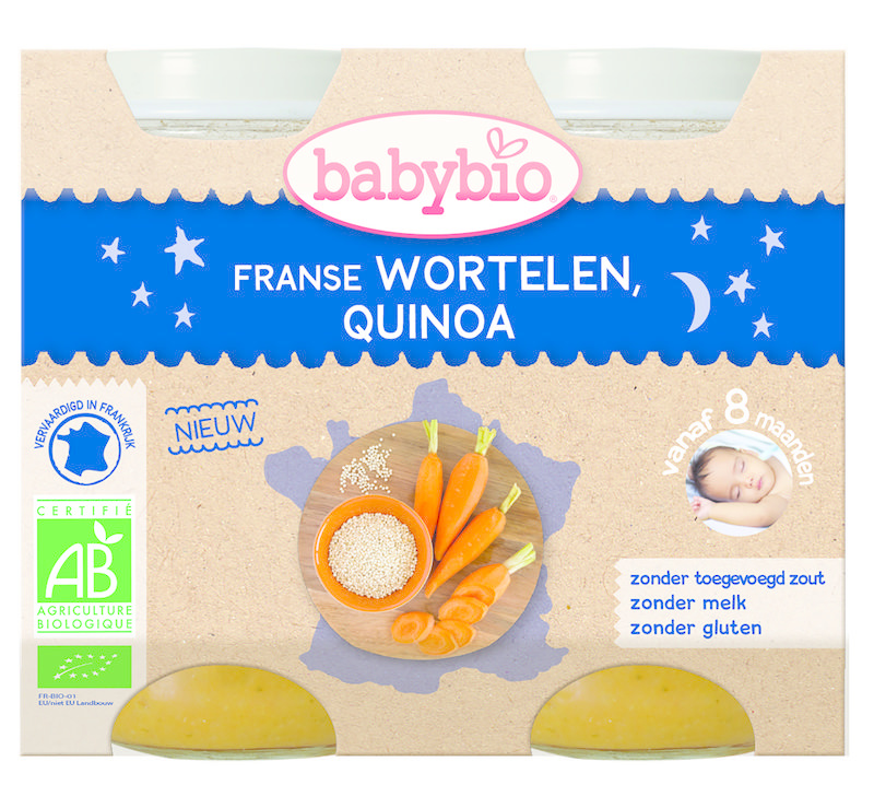 Babybio Babybio Wortel & quinoa 200 gr bio (2 st)