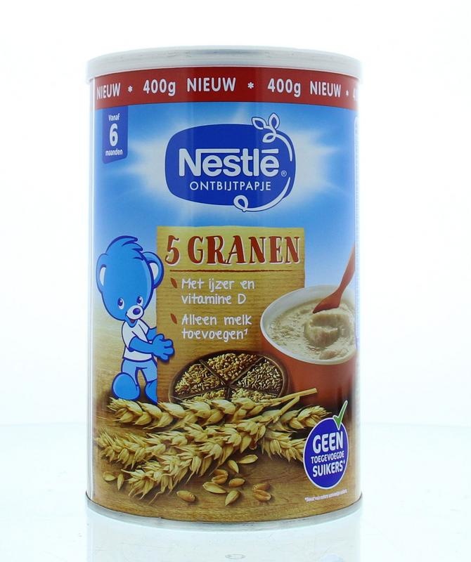 Nestle Nestle Ontbijtpapje 5 granen (400 gr)