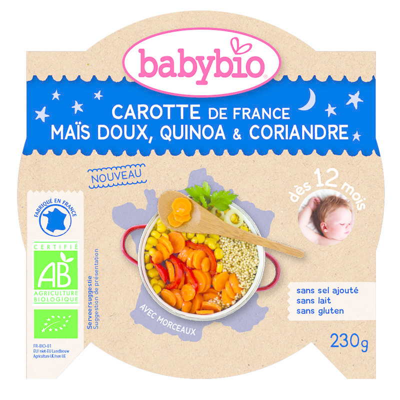 Babybio Mon petit plat wortel mais quinoa (230 gram)