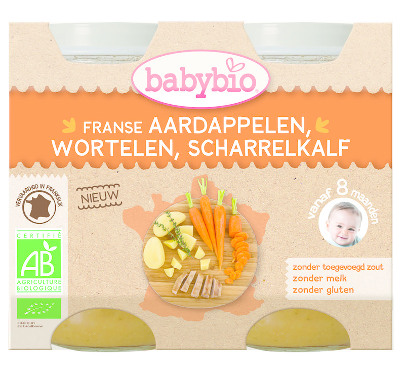 Babybio Aardappel wortel kalf 200 gram (2 stuks)