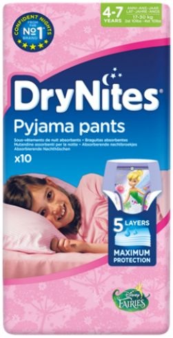 Huggies Huggies Drynites girl 4-7 jaar (10 st)