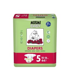 Muumi Baby Eco luiers maat 5 maxi+ 10-16kg (44 st)