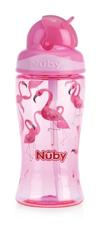 Nuby Nuby Flip it beker 360ml roze 3+ jaar (1 st)