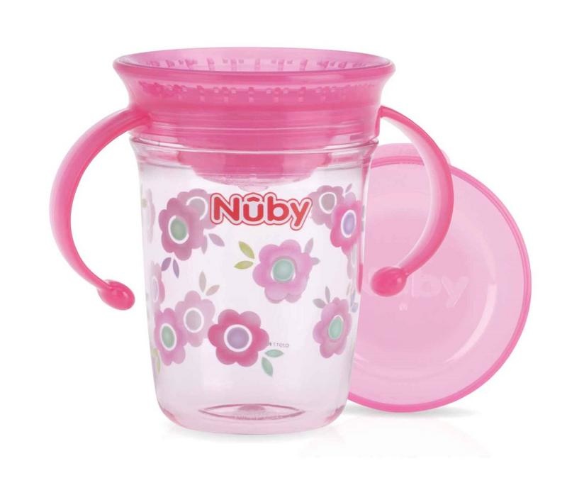 Nuby Nuby Wonder cup 240ml roze 6+ maanden (1 st)