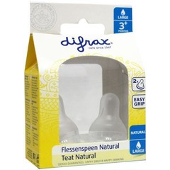 Difrax Flesspeen large natural (2 st)