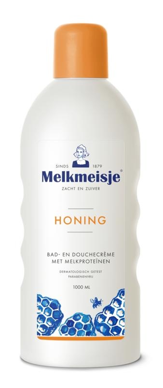 Melkmeisje Melkmeisje Bad en douche honing (1 ltr)