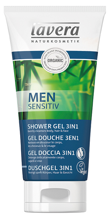 Lavera Lavera Men Sensitiv douchegel showergel 3in1 EN-FR-IT-DE (200 ml)