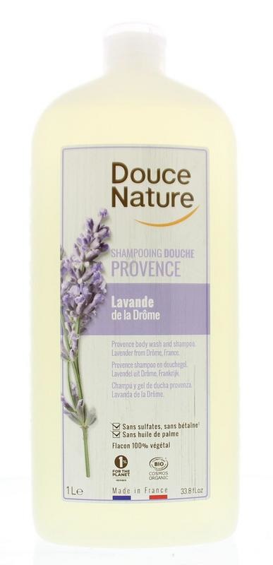 Douce Nature Douce Nature Douchegel & shampoo lavendel provence bio (1 ltr)