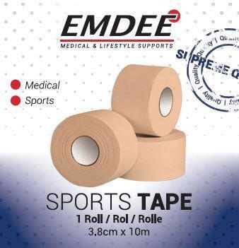 Emdee Emdee Sport tape 3.8cm x 10m huidkleur (1 st)