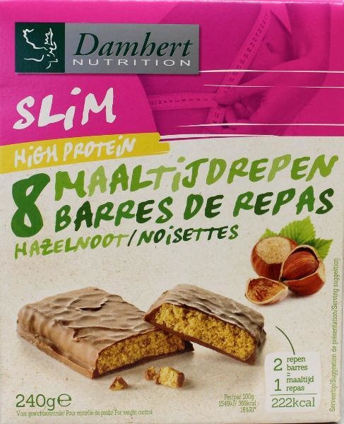 Damhert Damhert Afslank proteinereep chocolade hazelnoot (240 gr)