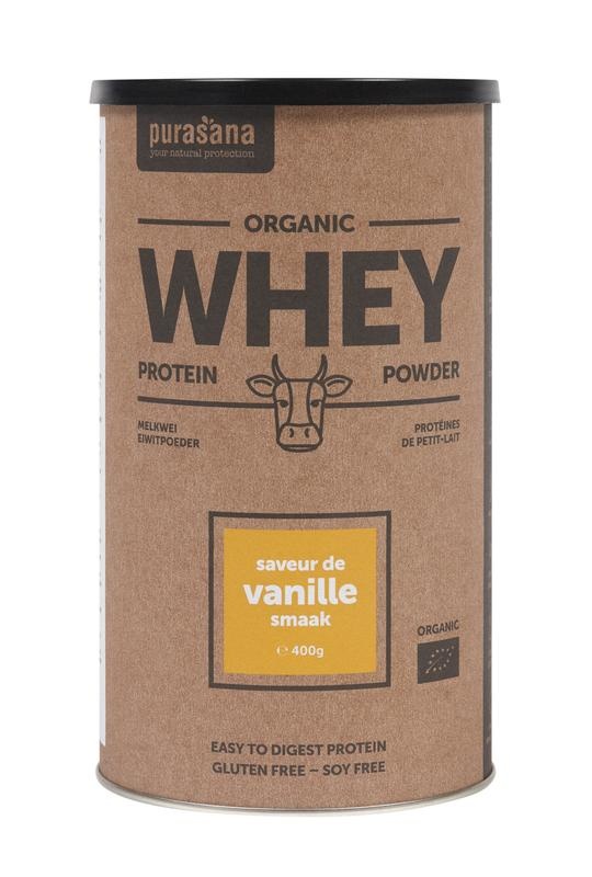 Purasana Purasana Whey proteine - vanille bio (400 gr)