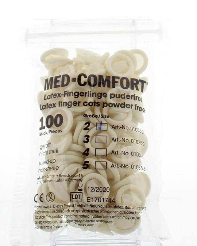Med Comfort Vingercondooms latex small 2 (100 stuks)