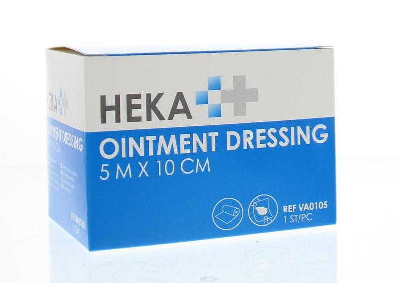Heka Ointment dressing / Engels pluksel 5 m x 10 cm (1 stuks)