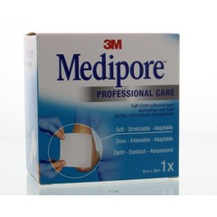 3M Medipore met schutblad 5cm x 10m (1 st)