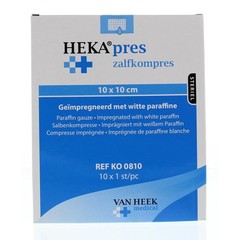 Hekapres Zalfkompres 10 x 10 (10 st)