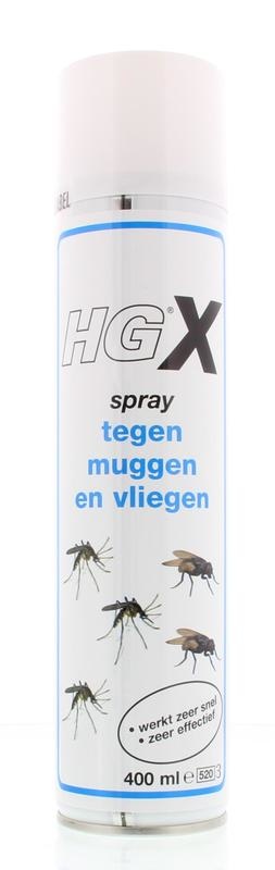 HG HG X muggen/vliegen spray (400 ml)