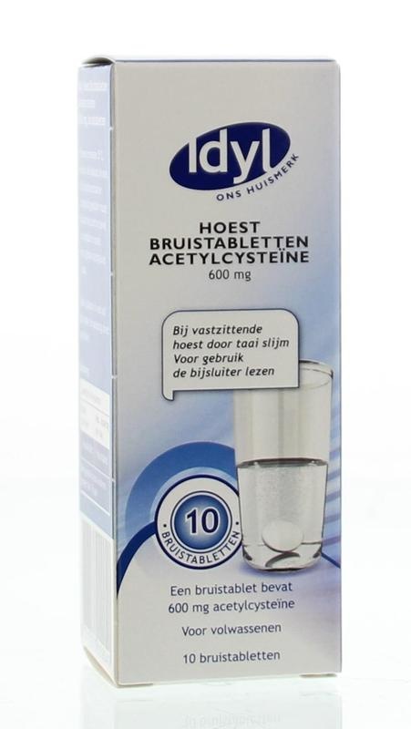 Idyl Idyl Hoest bruistab acetylcysteine 600mg (10 Bruistab)