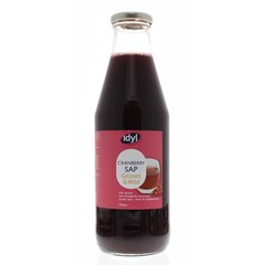 Idyl Cranberrysap licht gezoet en mild (750 ml)